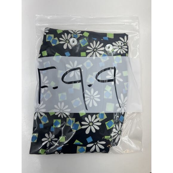 Womens Handmade Shirt Size Unknown Black Daisy Short Sleeve Button Up - Picture 10 of 10